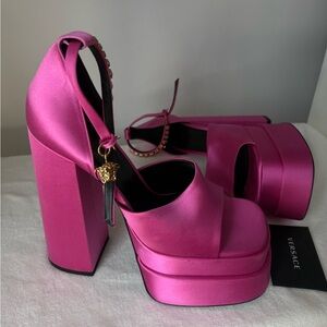 Versace Fuchsia Platform Sandals